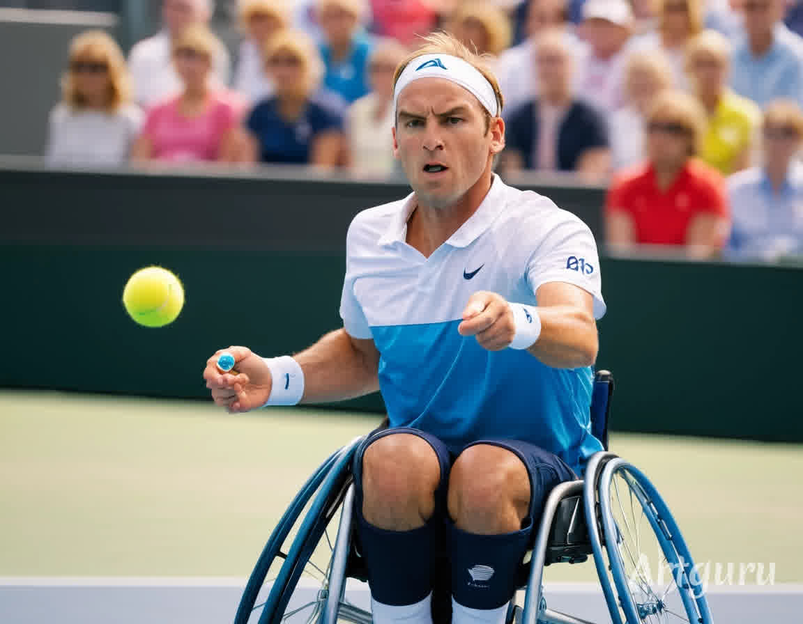 #WheelchairTennis, #Paralympics, #AdaptiveSports, #InspiringAthletes, #NeverGiveUp, #ParalympicHeroes, #TennisChampions