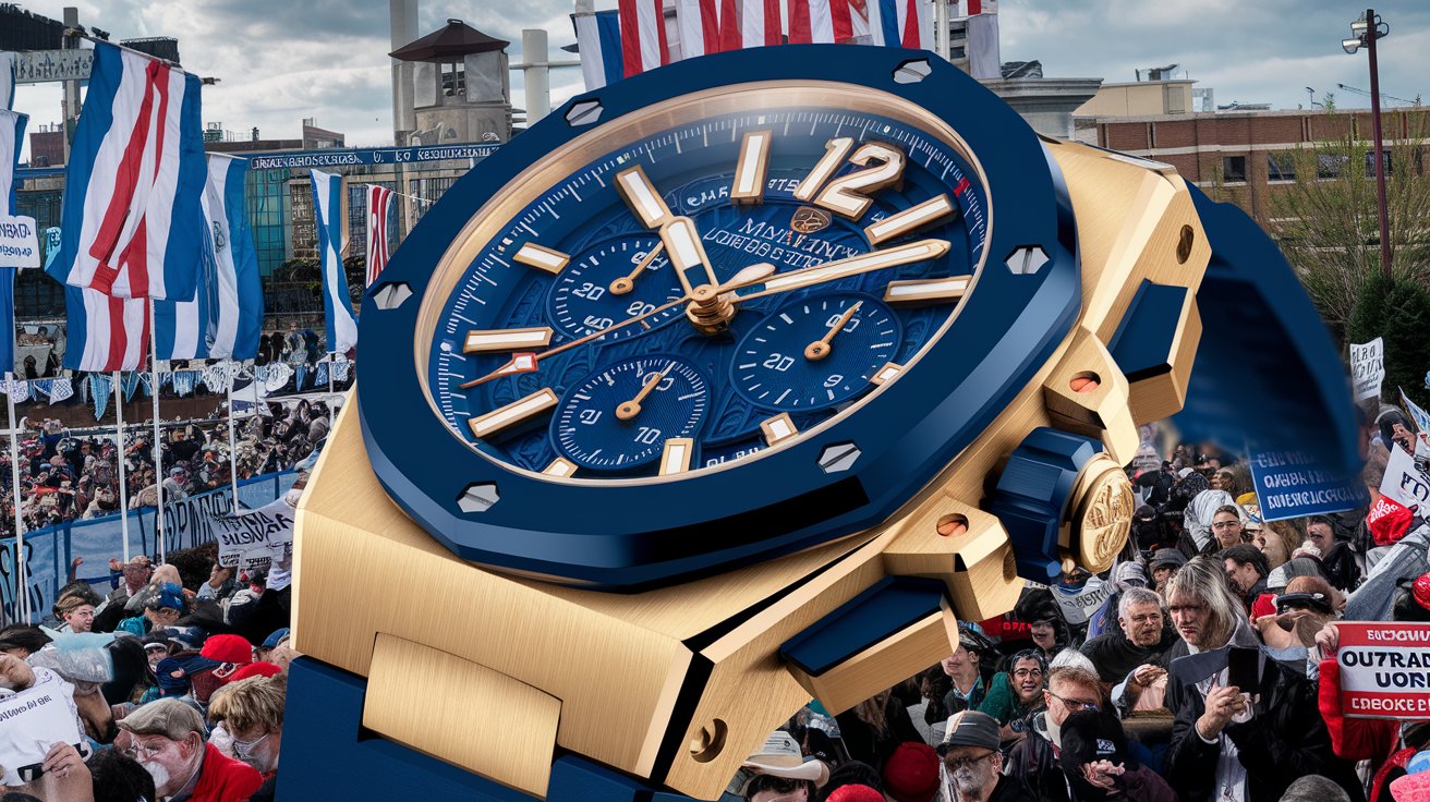 Trump watches 2024, Trump $100K watches, Trump campaign profits, Trump political fundraising, Trump luxury watches