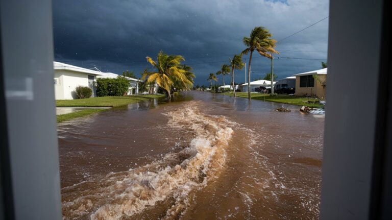 Hurricane Helene, storm surge, Cedar Key flooding, hurricane footage, doorbell camera storm, hurricane preparedness, flood damage, storm surge warning