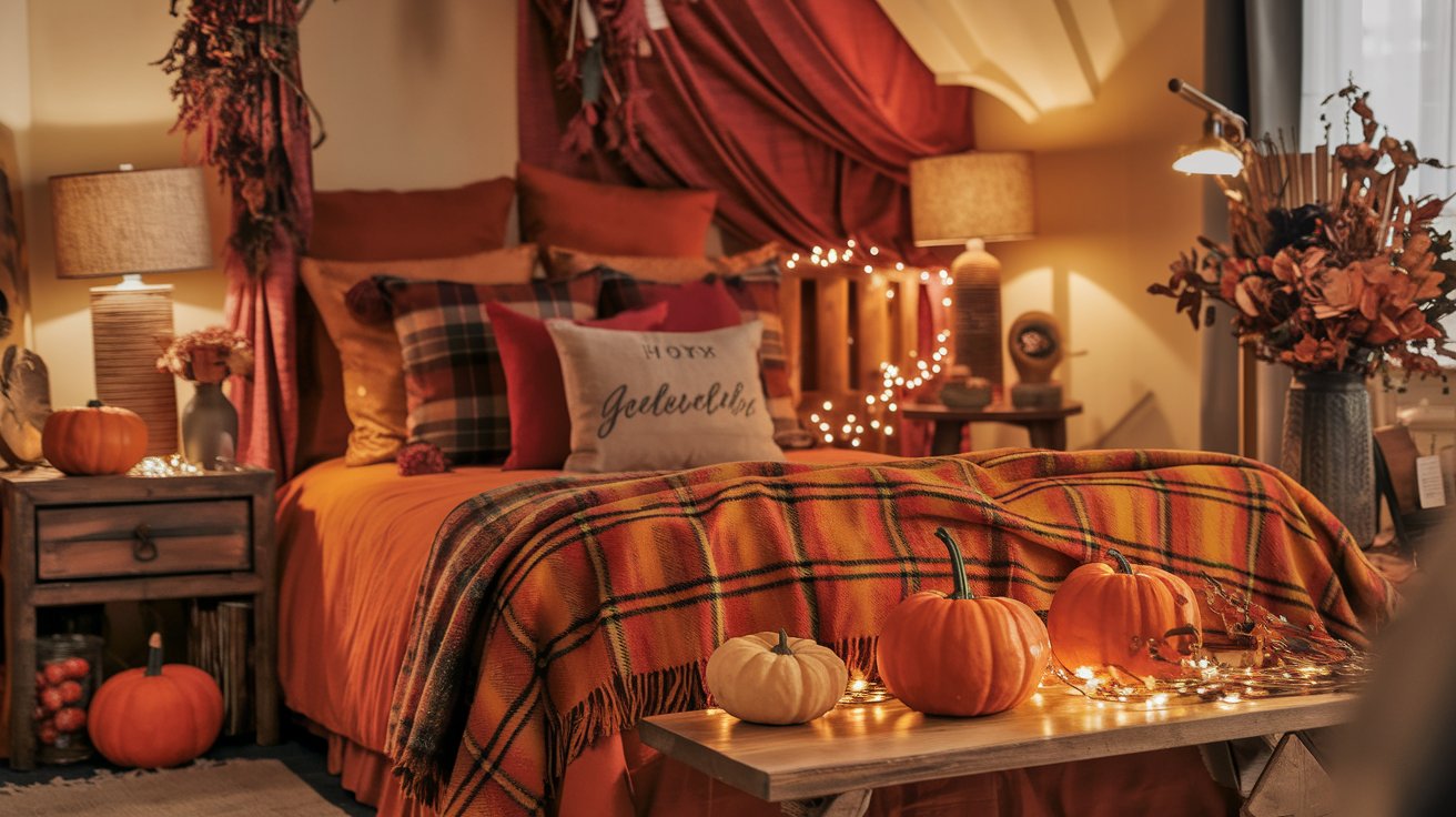 #FallDecor #BedroomMakeover #CozyHome #AutumnVibes #HomeDecorIdeas