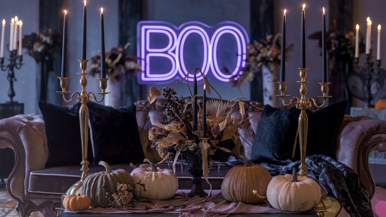 #Halloween2024 #HomeDecor #GothicLuxe #HalloweenVibes #SpookyChic #WitchyDecor #NeonVibes #VintageHalloween #InteriorDesign #HalloweenTrends #MinimalistHalloween