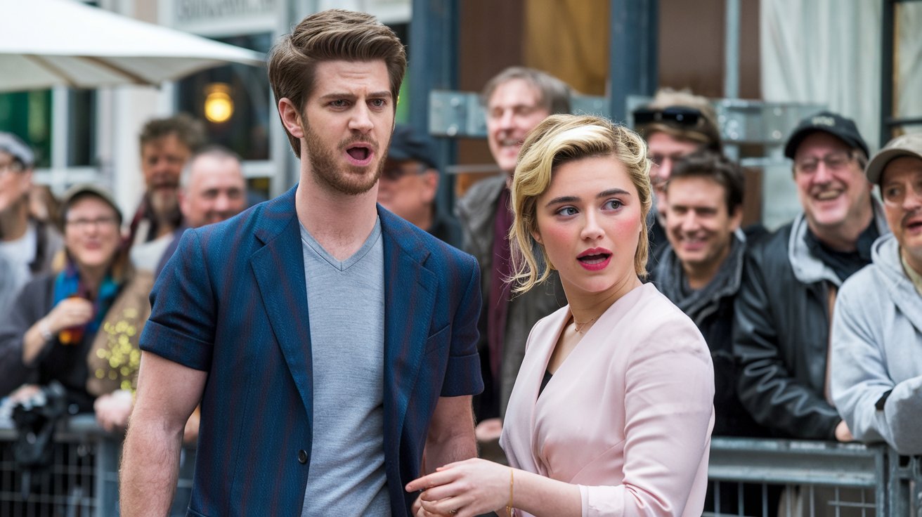 #AndrewGarfield #FlorencePugh #AwkwardMoment #BehindTheScenes #MovieMagic #LoveSceneGoneWrong #HollywoodBloopers #FunnyMovieMoments