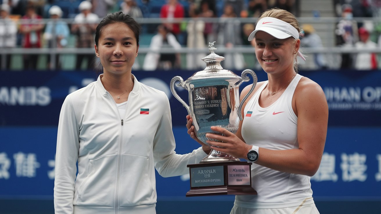 Aryna Sabalenka thanks Qinwen Zheng, Wuhan tennis gold medal, Qinwen Zheng Wuhan victory, Sabalenka Wuhan speech, WTA Wuhan Open
