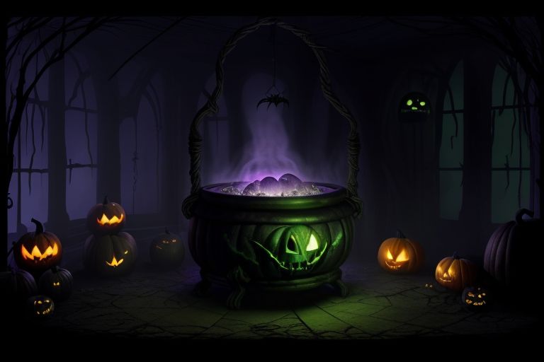 #HalloweenDecor #CauldronMagic #SpookyVibes #DIYDecor #HalloweenPartyIdeas #WitchyVibes #CauldronDecor