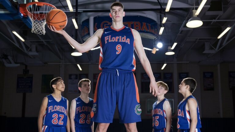 #OlivierRioux, #TallestTeen, #GatorsBasketball, #CollegeBasketball, #FutureStar