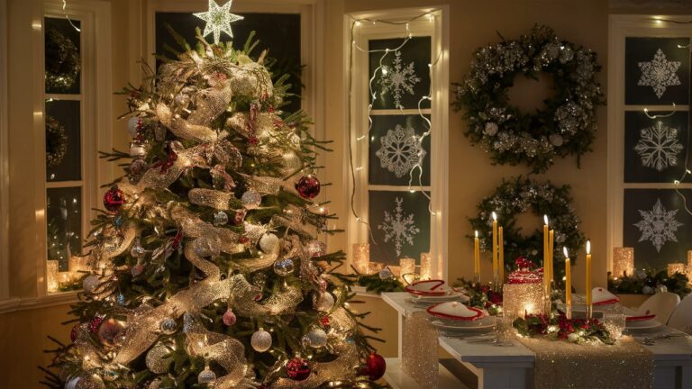 #SparklingChristmas #HolidayDecor #ChristmasIdeas #DIYChristmas #FestiveSeason #MerryAndBright #ChristmasDecorations #SparkleAndShine