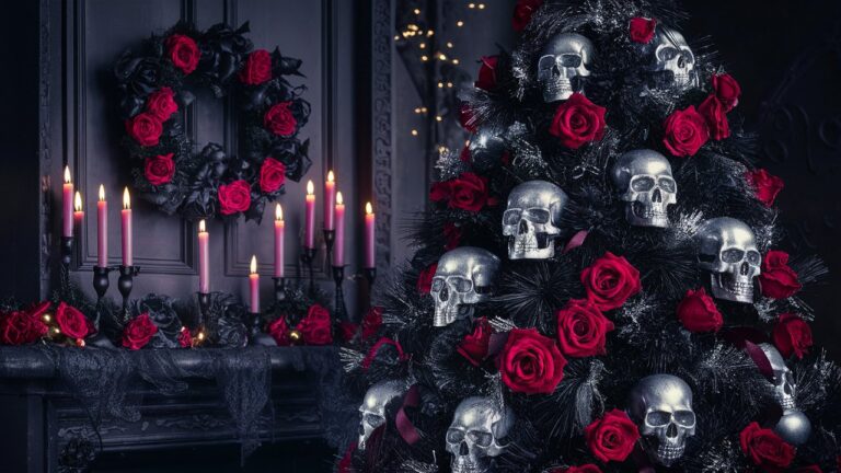 #GothicChristmas #DarkDecor #SpookyChristmas #GothicHoliday #DarkChristmasIdeas #AlternativeChristmas #BlackChristmasTree #HolidayDecor
