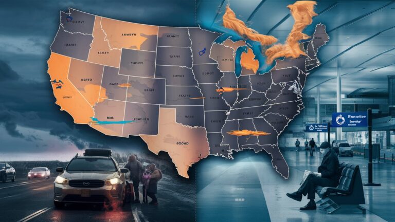 #ThanksgivingTravel, #HolidayWeather, #TravelTips, #SnowStorm, #RainyRoads, #HolidayDelays.
