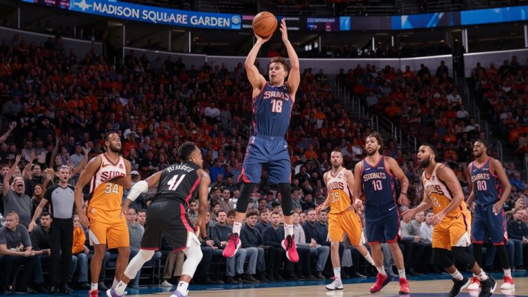 #KnicksNation, #JalenBrunson, #NBAHighlights, #SunsVsKnicks, #KnicksWin, #BasketballBuzz, #NBAAction