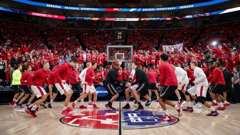 #NCAARegionalSemifinal, #NebraskaCornhuskers, #DaytonFlyers, #MarchMadness2024, #CollegeBasketball, #NCAATournament, #BasketballShowdown, #NebraskaVsDayton, #NCAABasketball, #BasketballThrills, #NCAA, #BasketballGame, #FinalFourDreams, #CollegeHoops, #BasketballFans