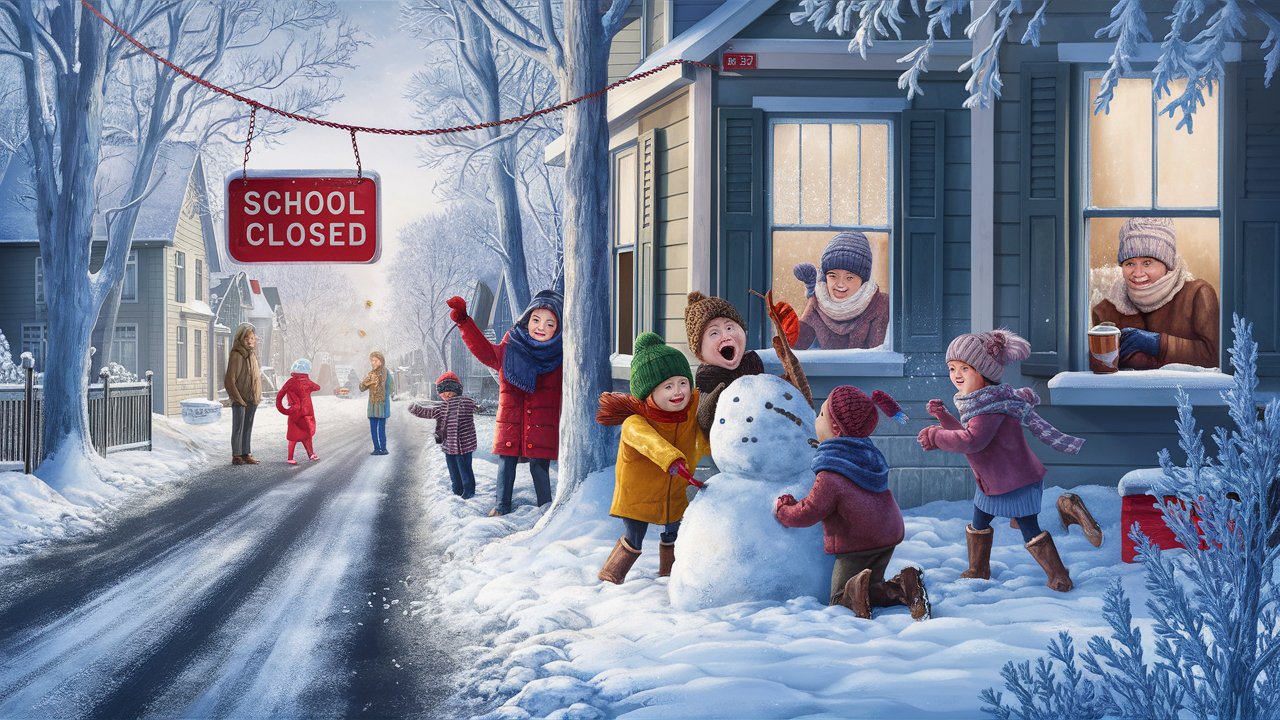 #SchoolClosures, #SnowDay, #WinterStorm, #RoadConditions, #StaySafe